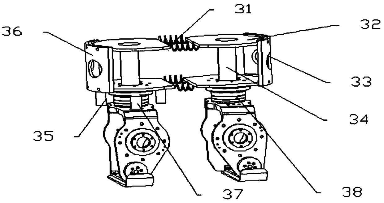 Humanoid robot walking device