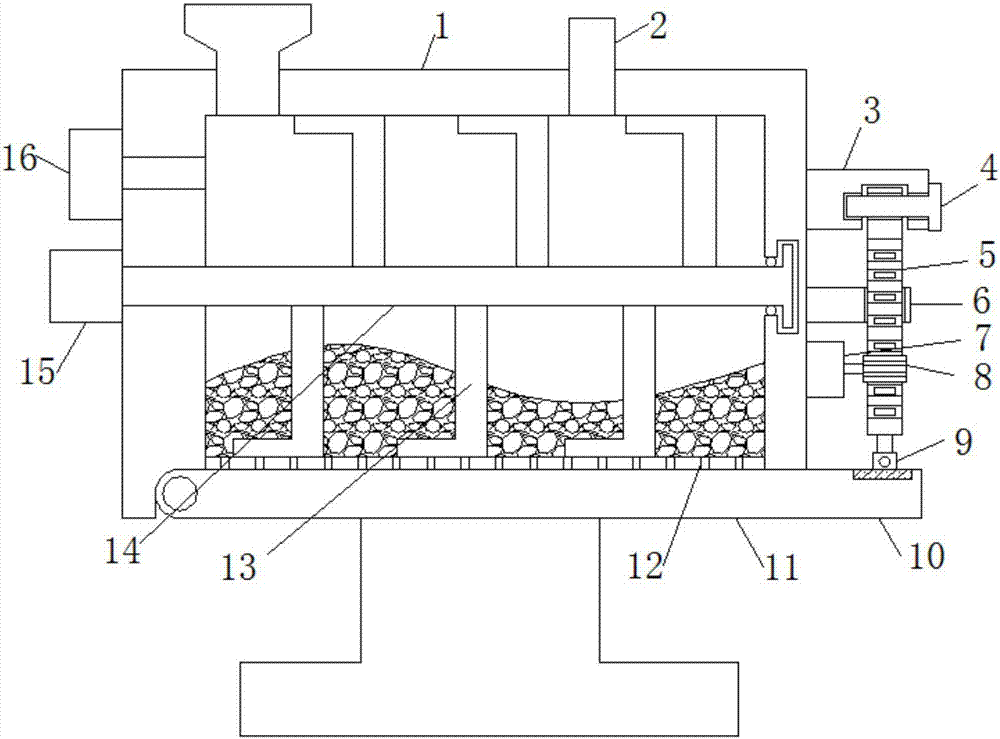 High-frequency highland-barley baking and stir-frying machine with dehumidifying function