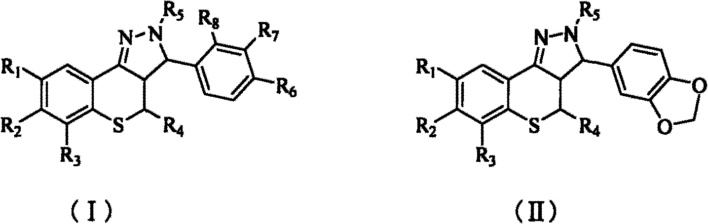 Novel 2,3,3a,4-tetrahydro thiochromeno [4,3-c] pyrazole antiinflammatory antimycotic compound