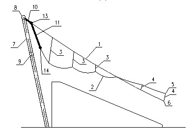 Non-bracket cable truss construction method for lifting entire body by obliquely drawing fixed jack