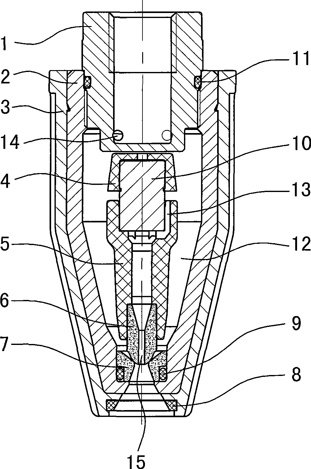 Rotary nozzle of washer