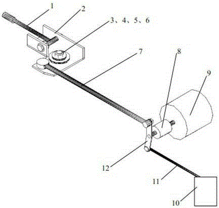 Grading response load feedback control device and control method for orchard ditching machine