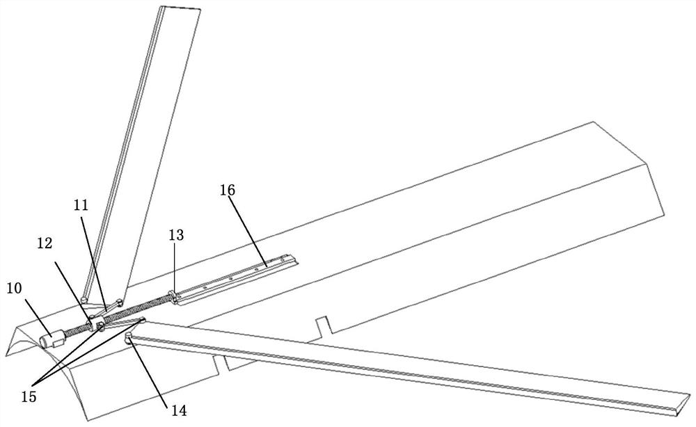 Portable variable sweepback wing device of hybrid power underwater vehicle