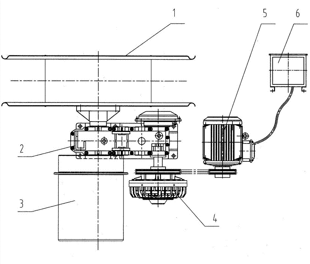 Variable frequency hydraulic coupling cable drum