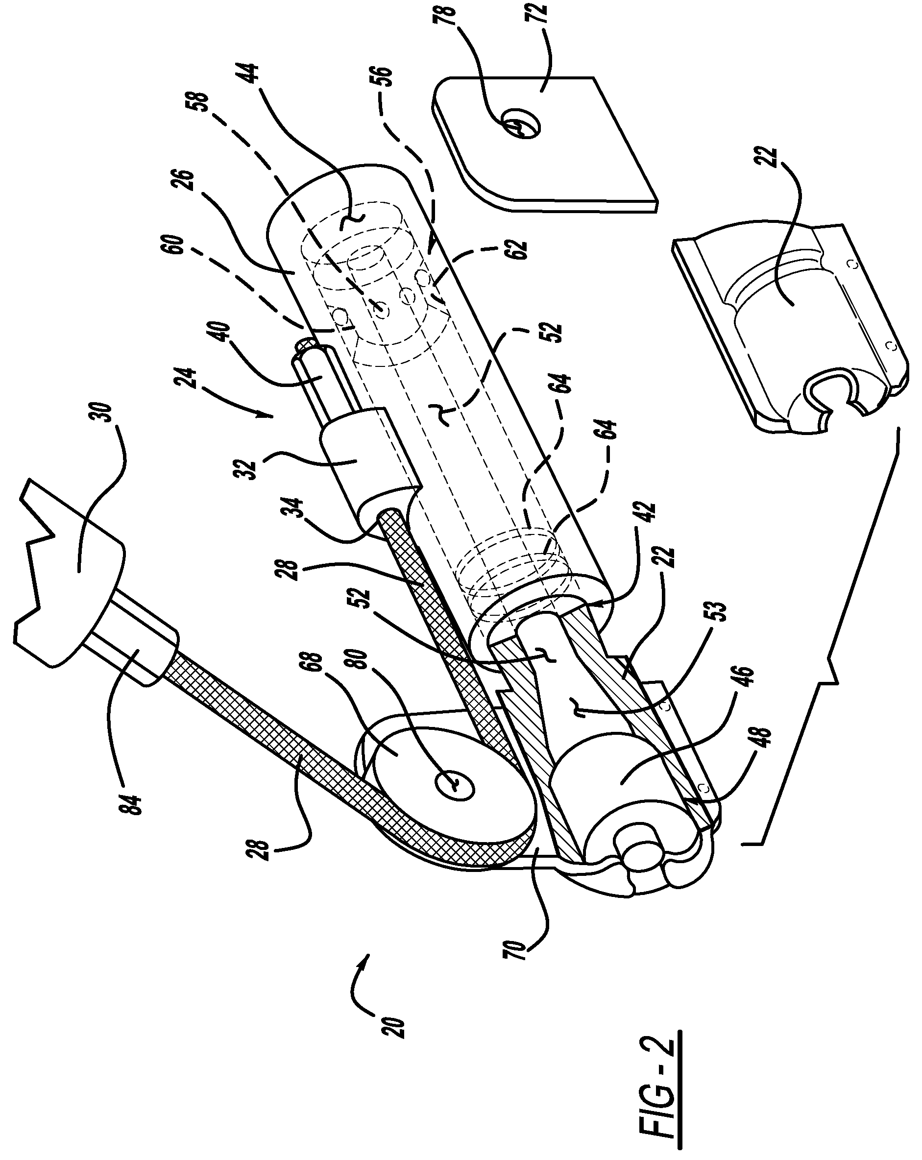 High efficiency pretensioner