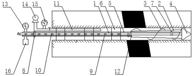 Distributed type coal mine gas pressure measuring system