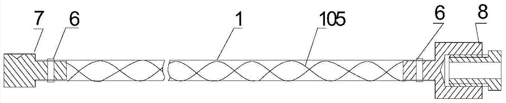 Vortex-induced vibration test device for multi-span submarine pipeline under the condition of uniform inclination angle and incoming flow