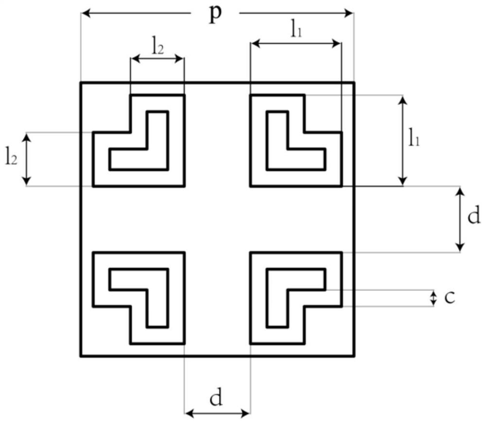 Switching type broadband terahertz wave absorber based on VO2 and absorption device