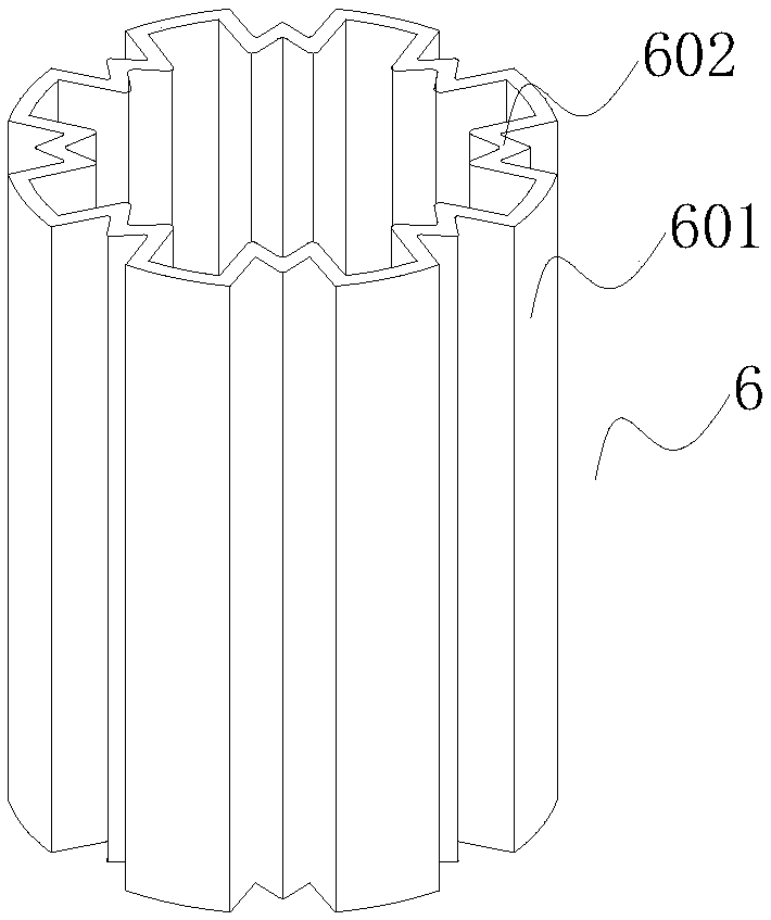 Novel deep hole blasting charging structure