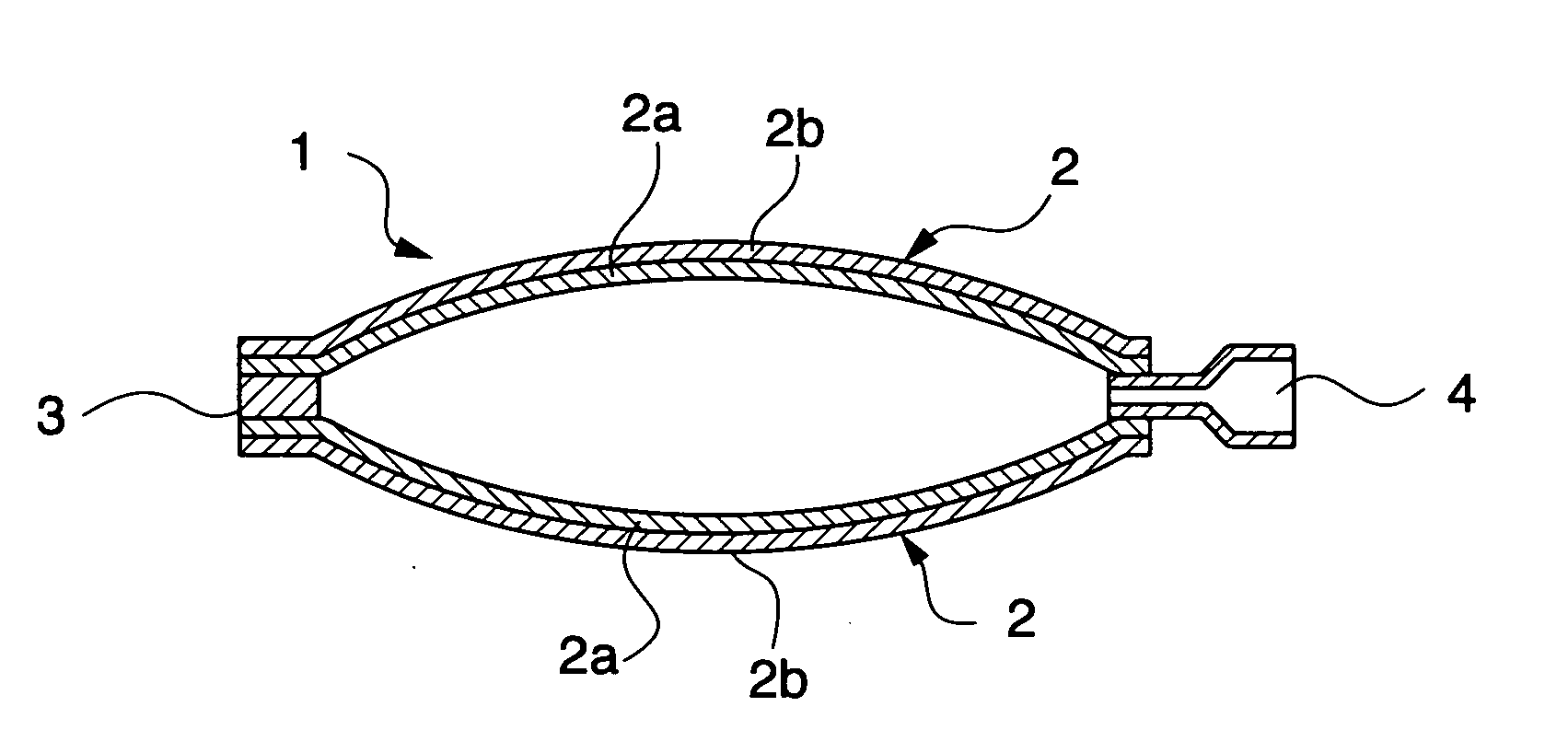 Packaging bag and method for production thereof