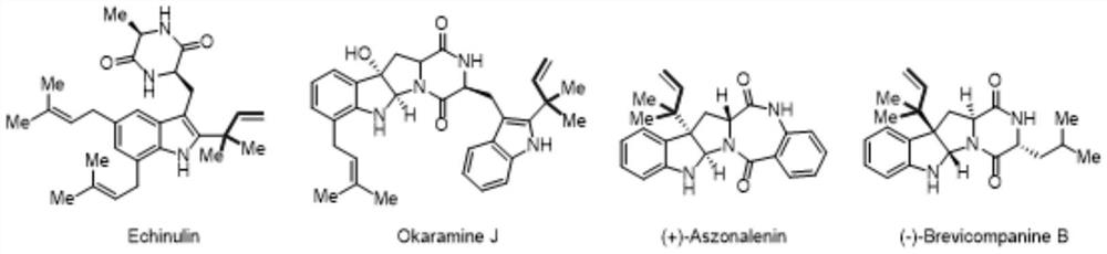 A method for introducing tertiary isopentenyl at C3 position of indole