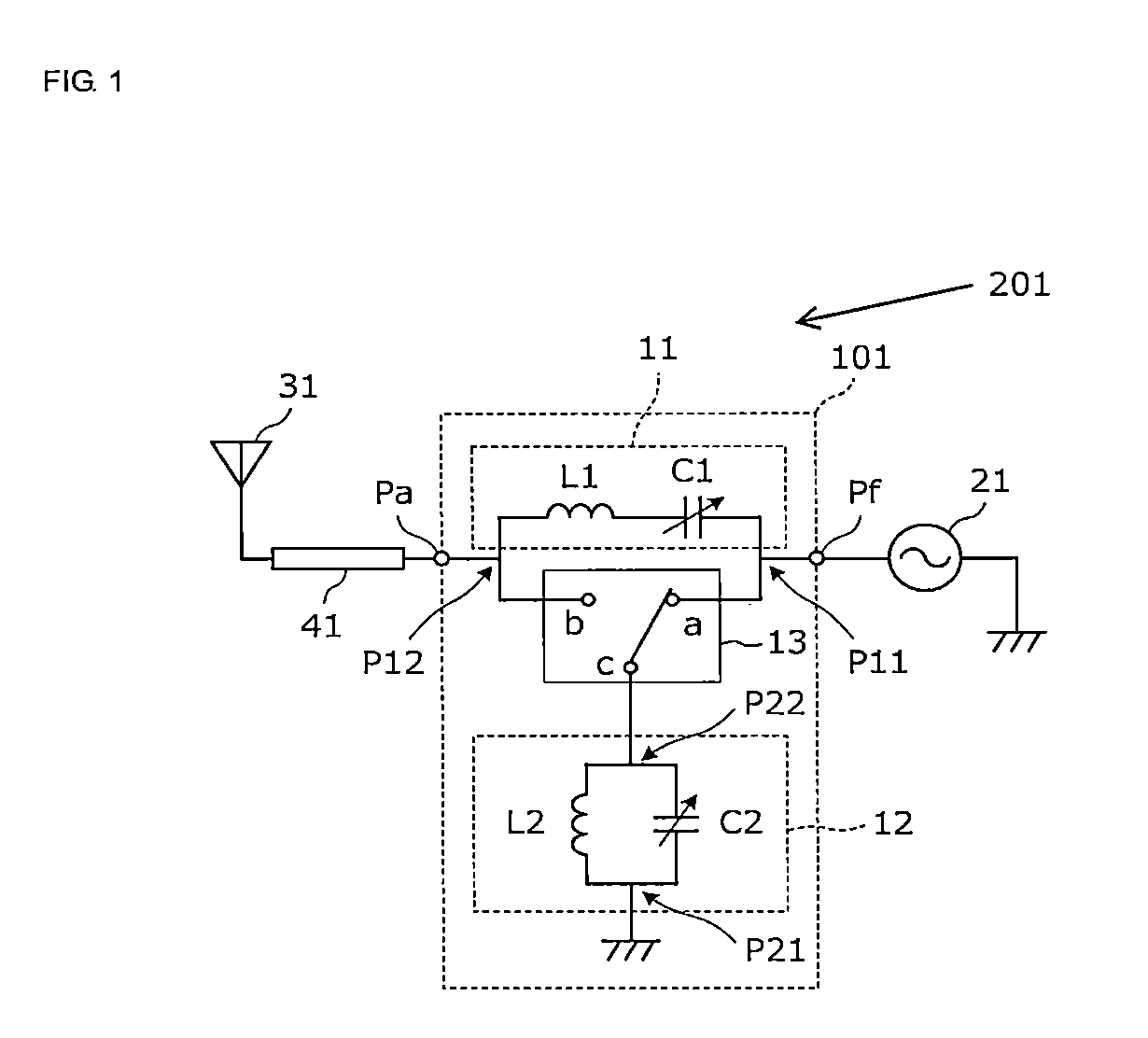 Antenna matching circuit, antenna circuit, front-end circuit, and communication apparatus