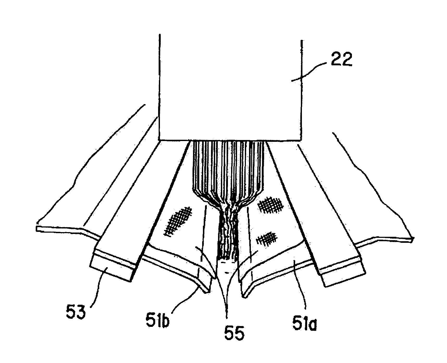 System for producing resin molded article with spring structure