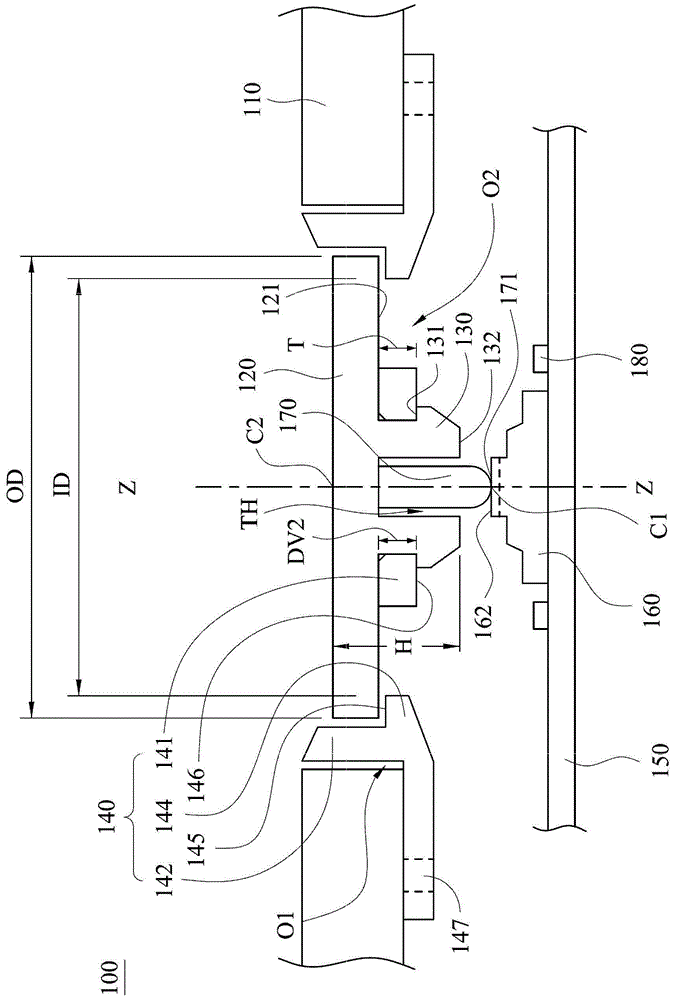 Press key mechanism