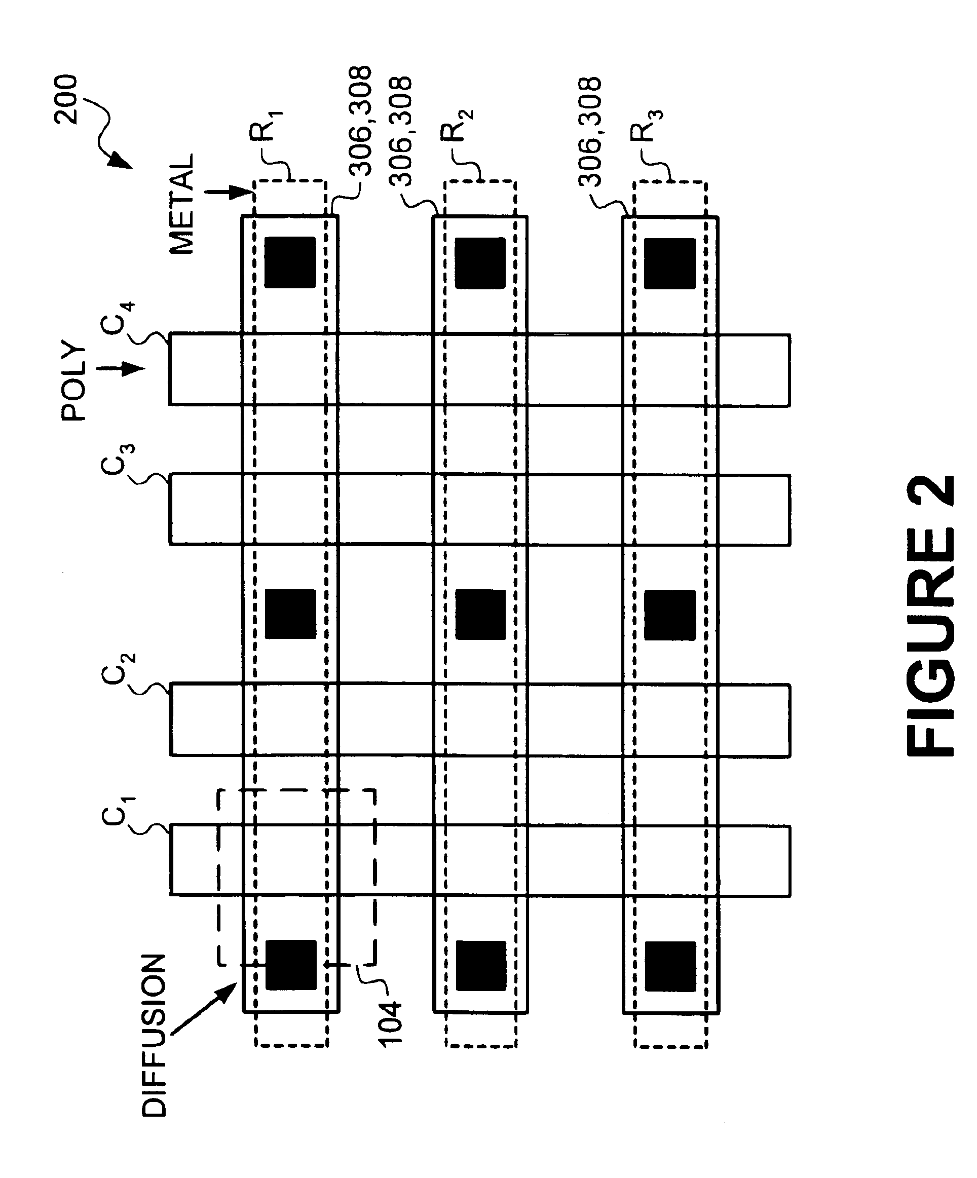 High density semiconductor memory cell and memory array using a single transistor and having variable gate oxide breakdown