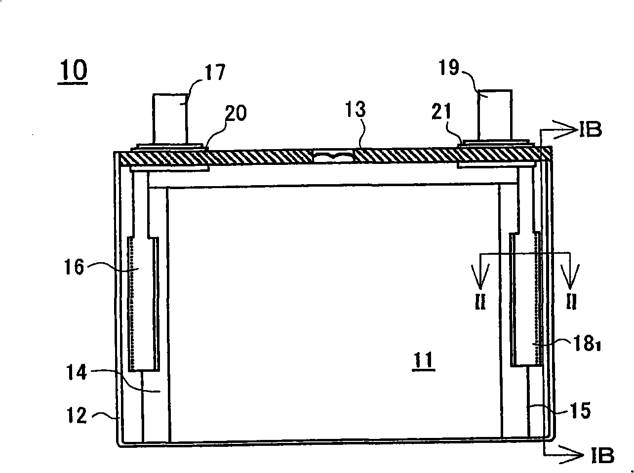 Sealed battery and manufacturing method therefor