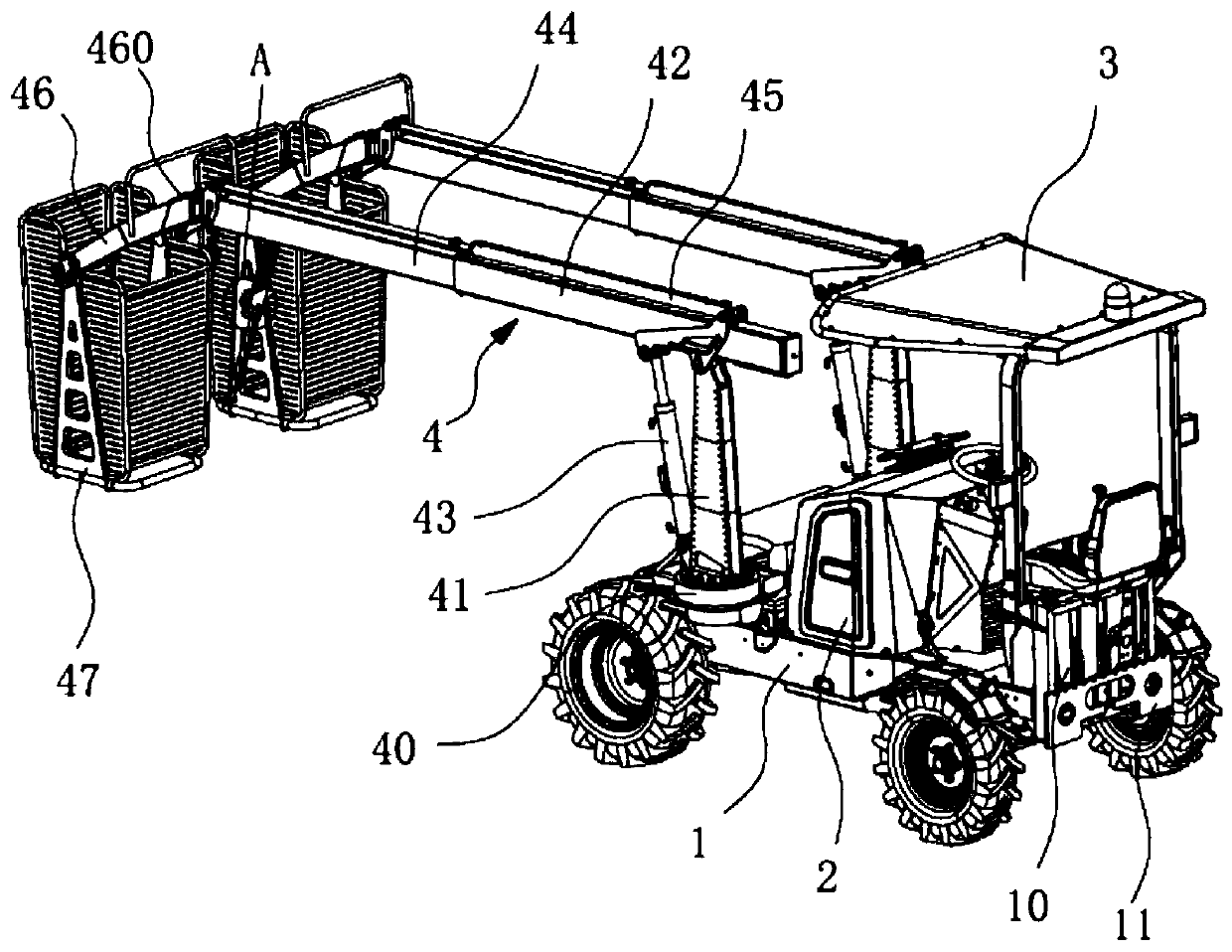 Multifunctional double-arm operating vehicle