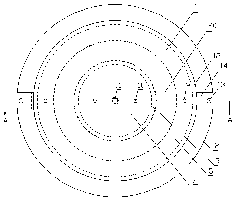 Sample preparation device for ring shearing experiment of soil body under water-chemistry condition