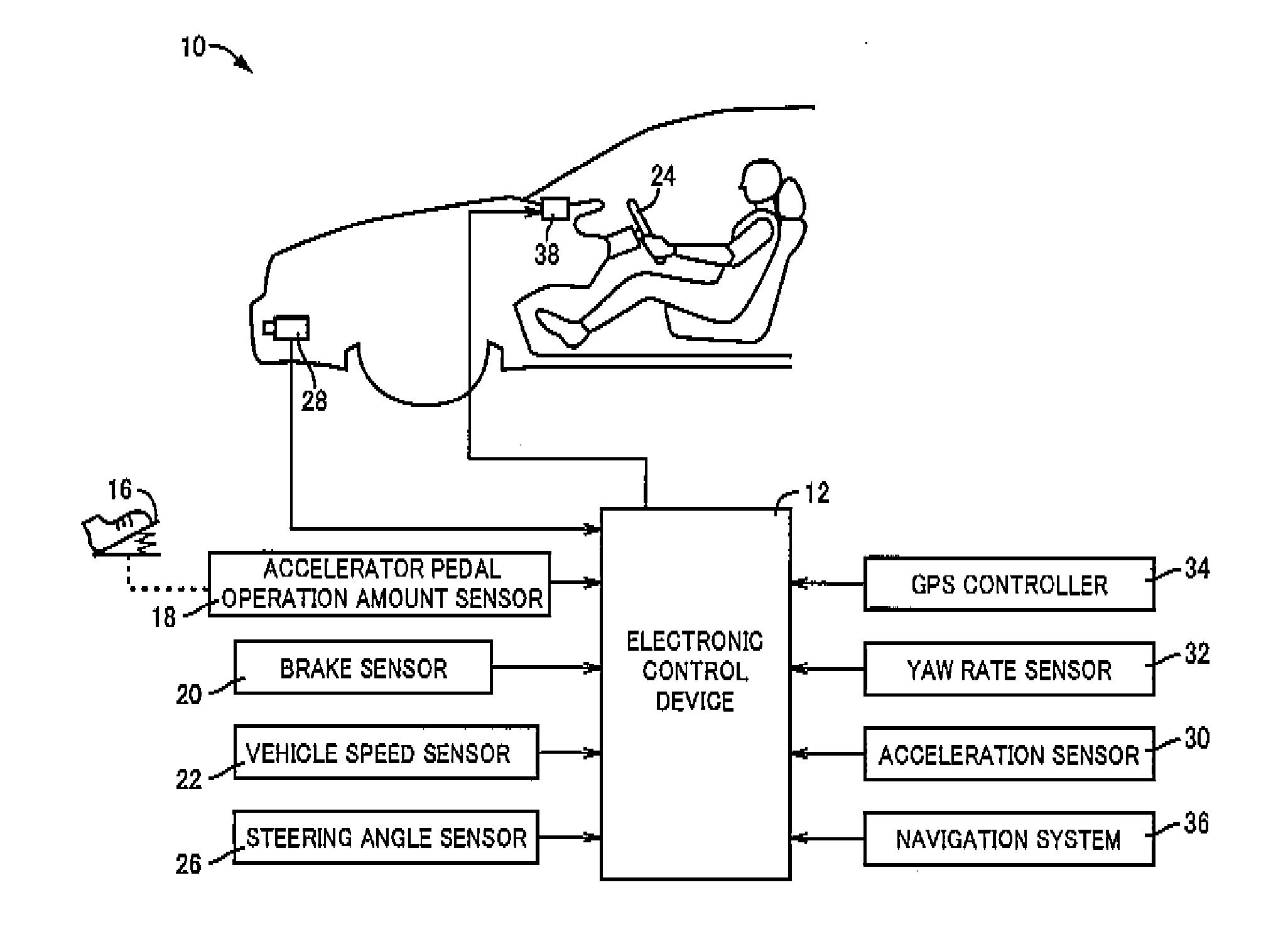 Driving assist device for vehicle