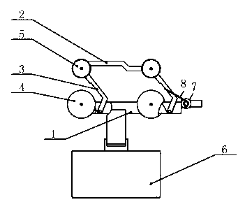 Suspension single-track rapid public traffic system for realizing safe and reliable turnout reversing