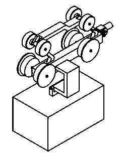 Suspension single-track rapid public traffic system for realizing safe and reliable turnout reversing