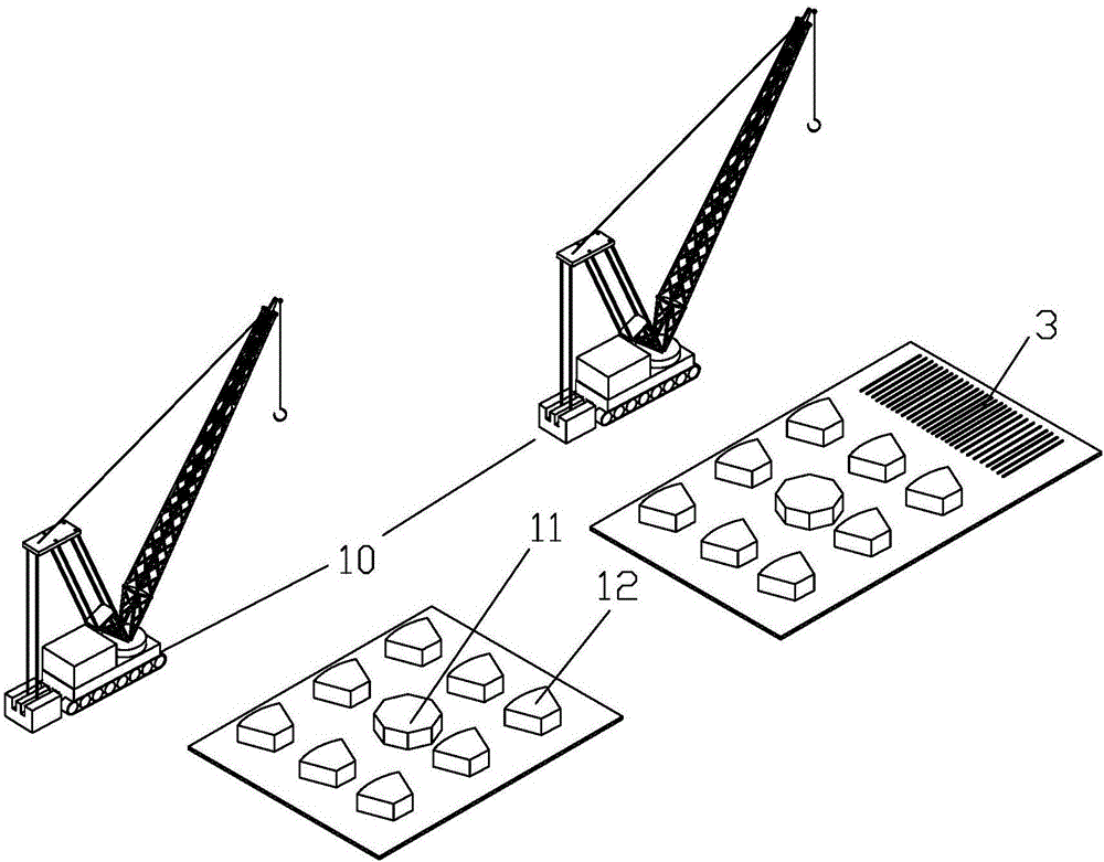 Underwater modular oil-gas production platform and working method thereof