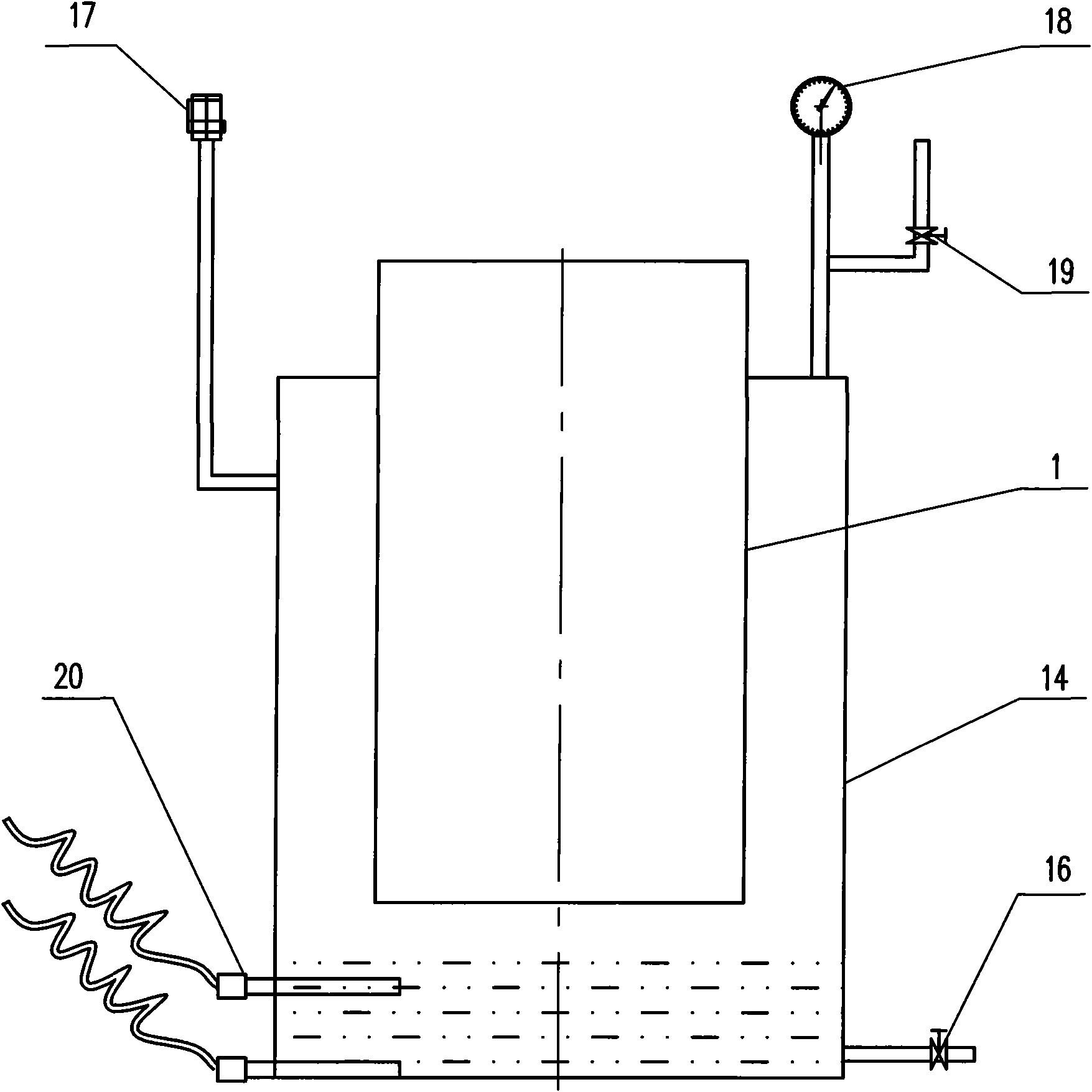 Device for recycling waste heat in high temperature steam from rubbish treatment