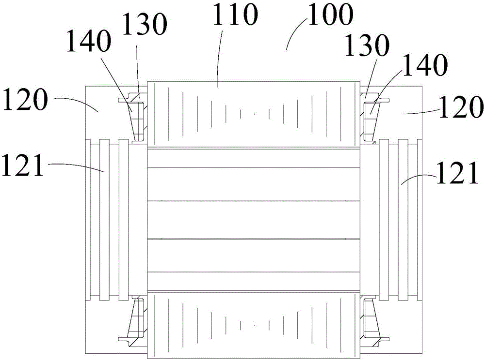 Motor and stator structure thereof