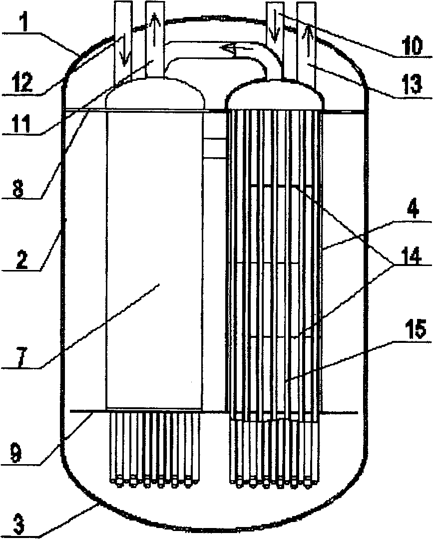 Gas low temperature heat exchanger capable of self eliminating stress and pollution proof