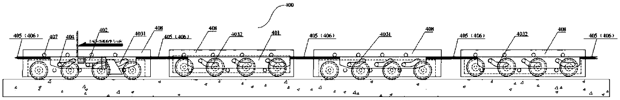 Wheel adjusting device and four-direction carrying vehicle