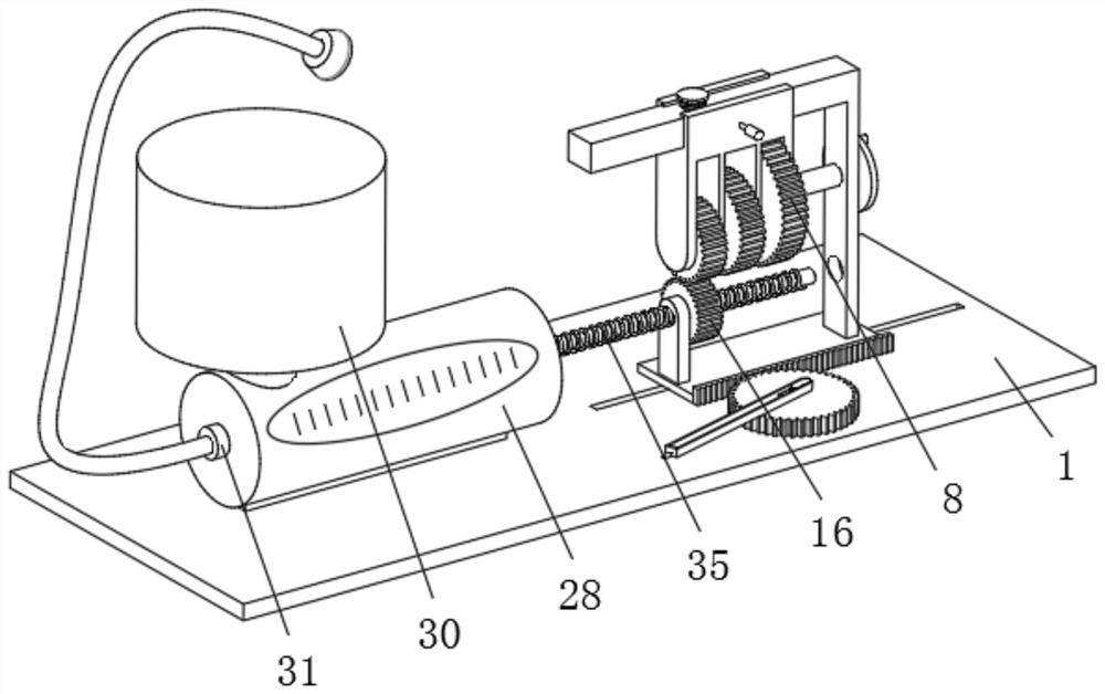 Drug administration device capable of carrying out accurate quantification for urology department