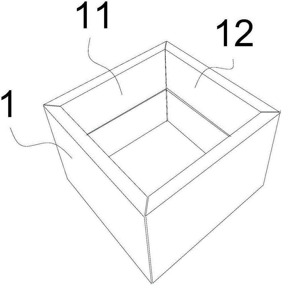 Square corrugated frame