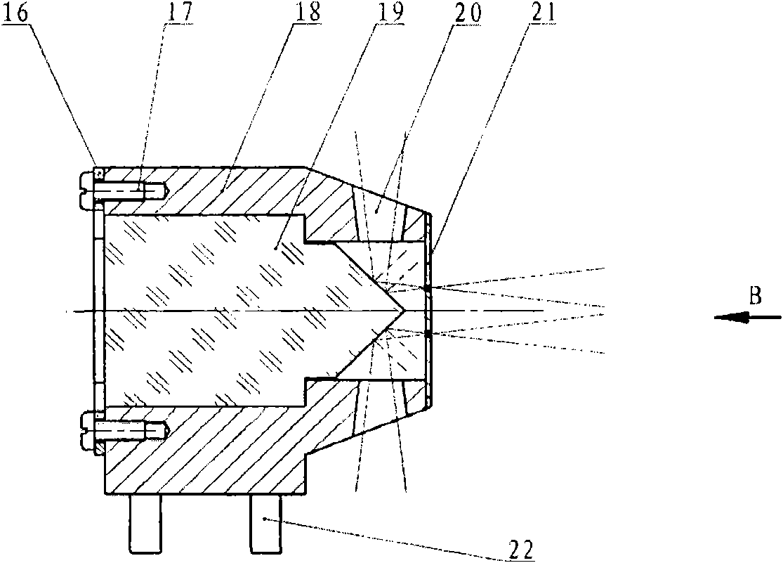 Field-of-view beam splitter of wide-width imaging spectrograph