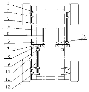 Torsion bar type automobile suspension device