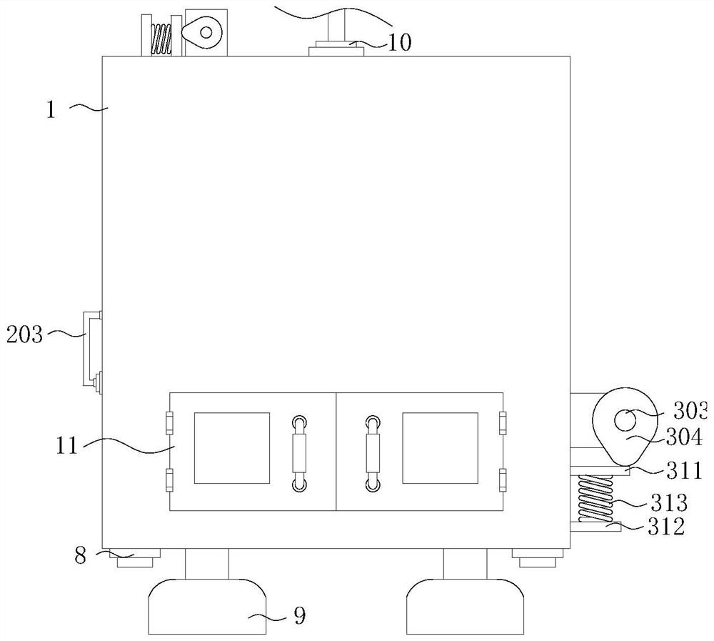 Roll coating equipment capable of conveniently cleaning cams in liquid storage tank