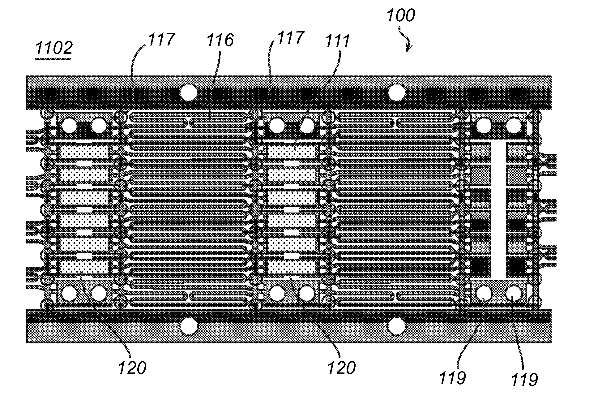 Method and device of a LED matrix