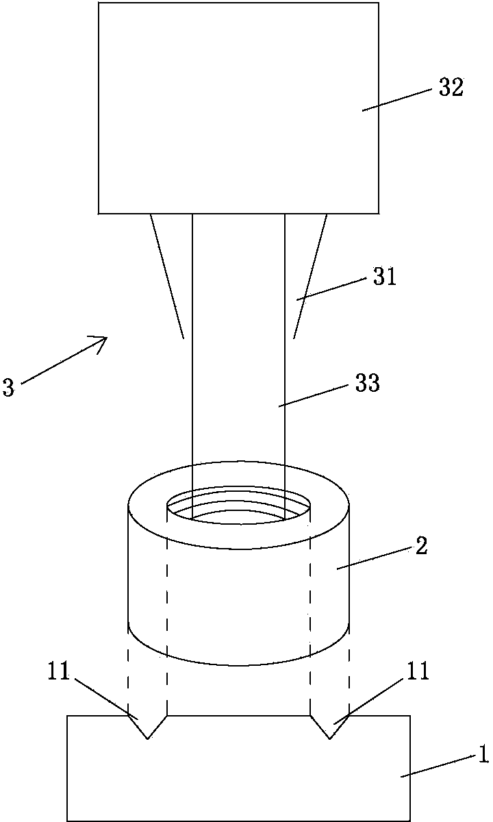 Amorphous alloy and nut welding method