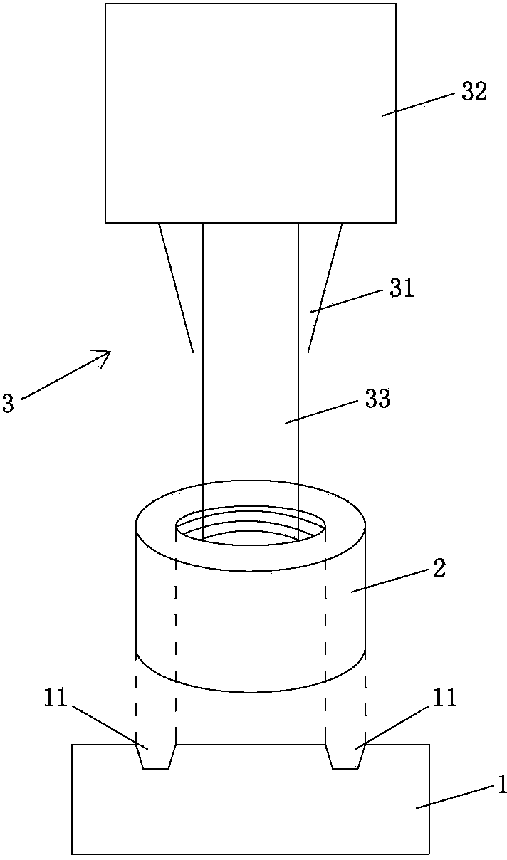 Amorphous alloy and nut welding method