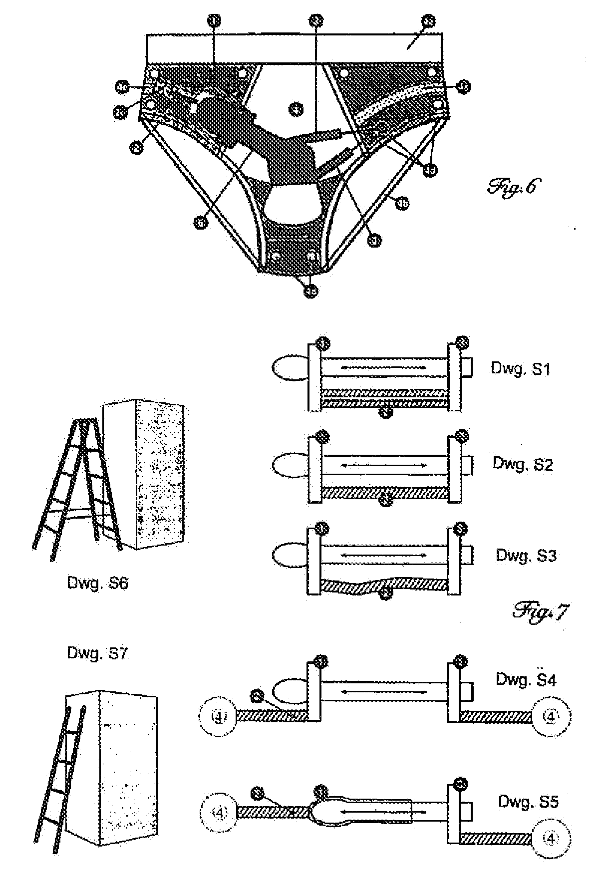 Penis extension system integrated into an item of clothing