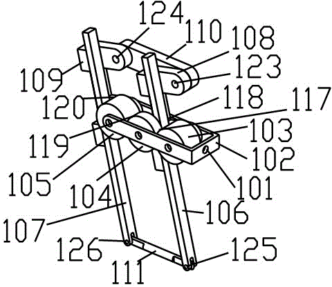 Manipulator with four motion ranges in gear transmission space