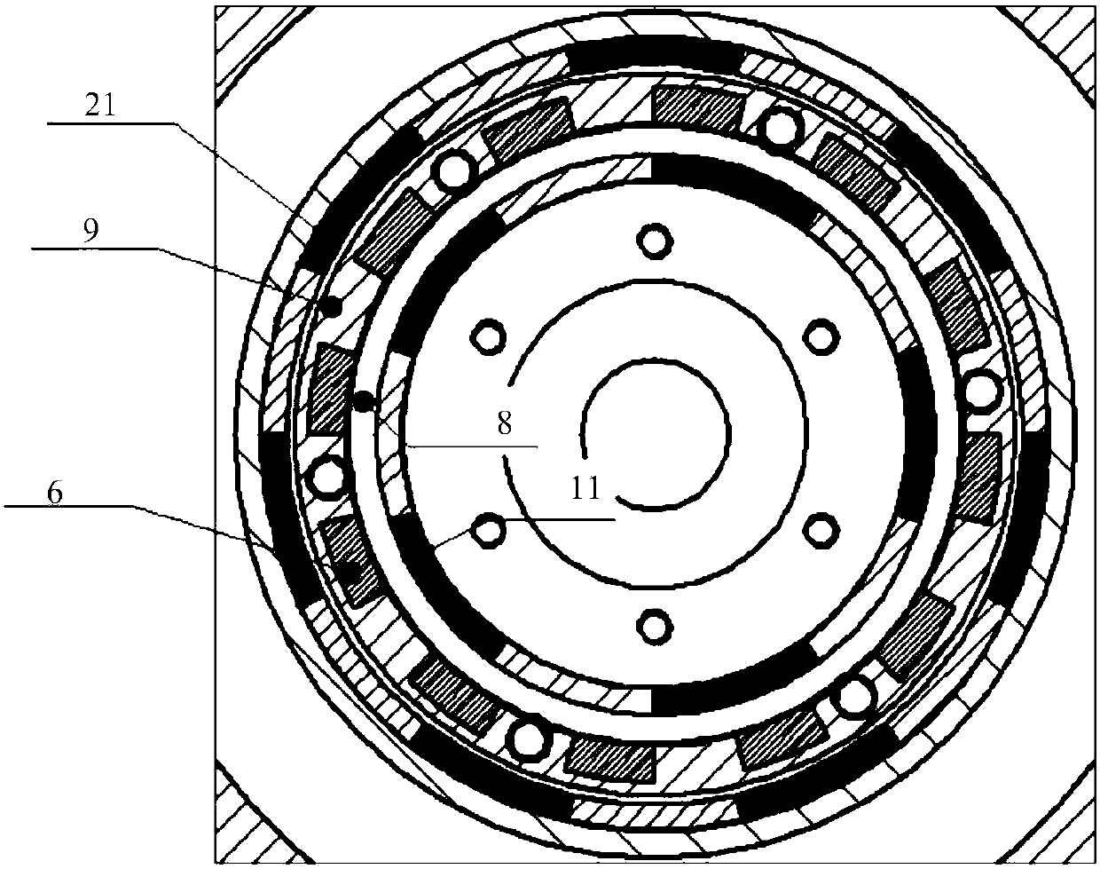 Speed regulation magnetic gear for pump