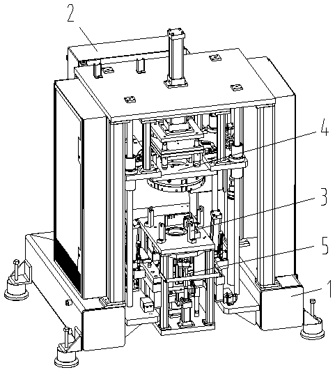 Gear shaft part assembling mechanism convenient for press-in of short shaft