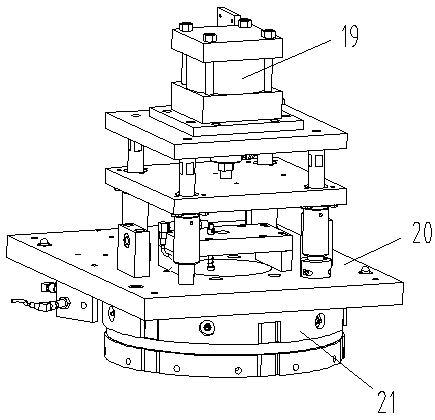 Gear shaft part assembling mechanism convenient for press-in of short shaft