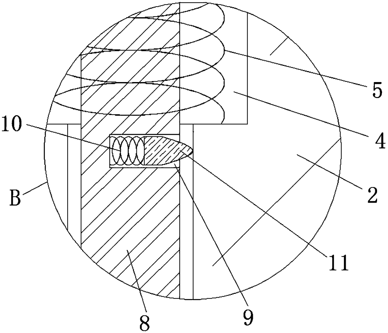 Four-way joint simple in structure