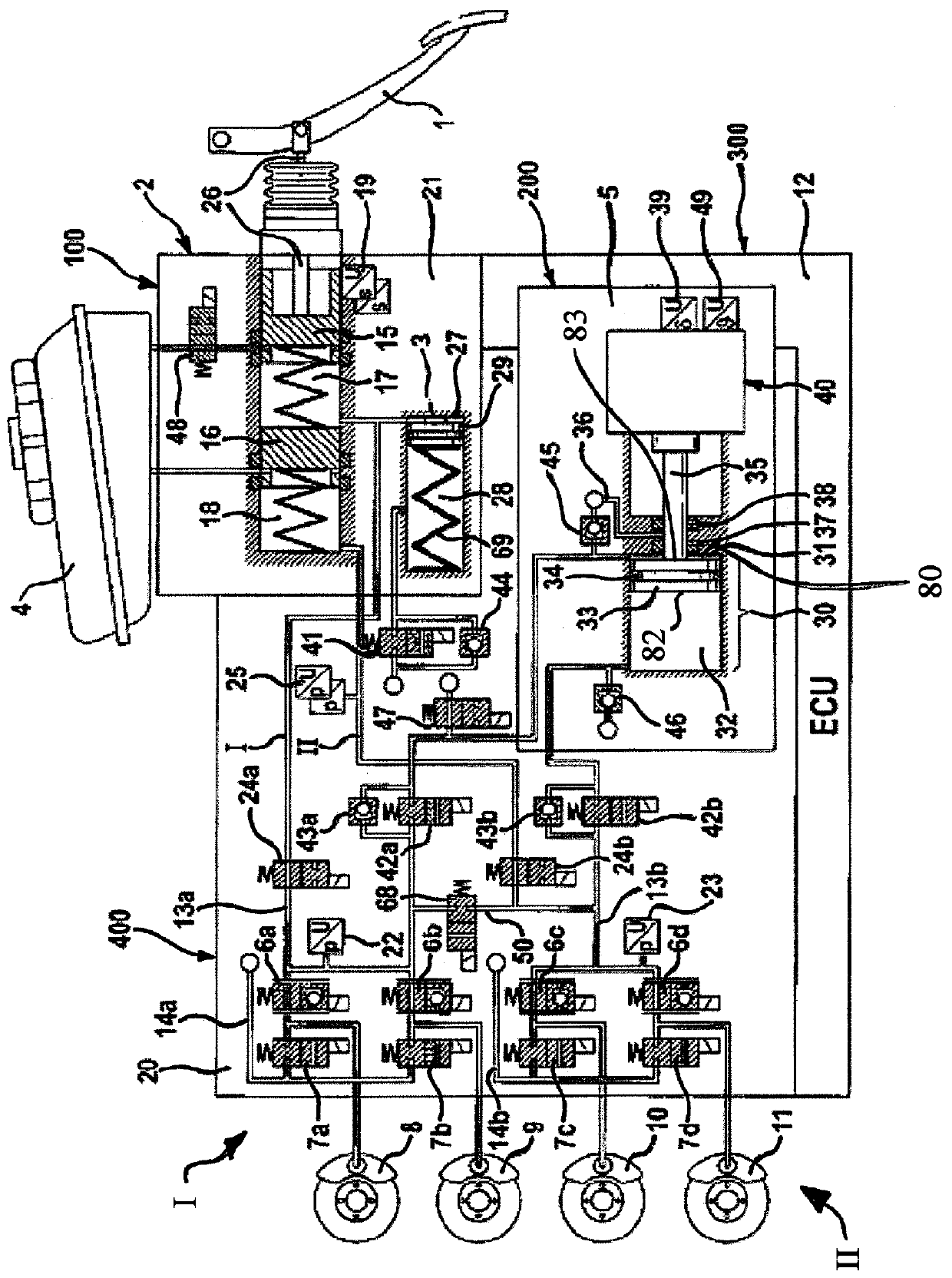 Method for operating a brake system, and brake system