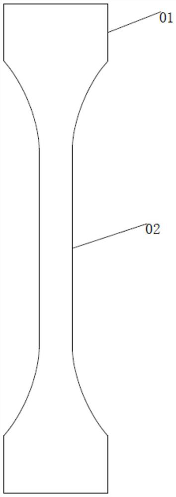 A metal material uniaxial creep resistance test sample, fixture and method