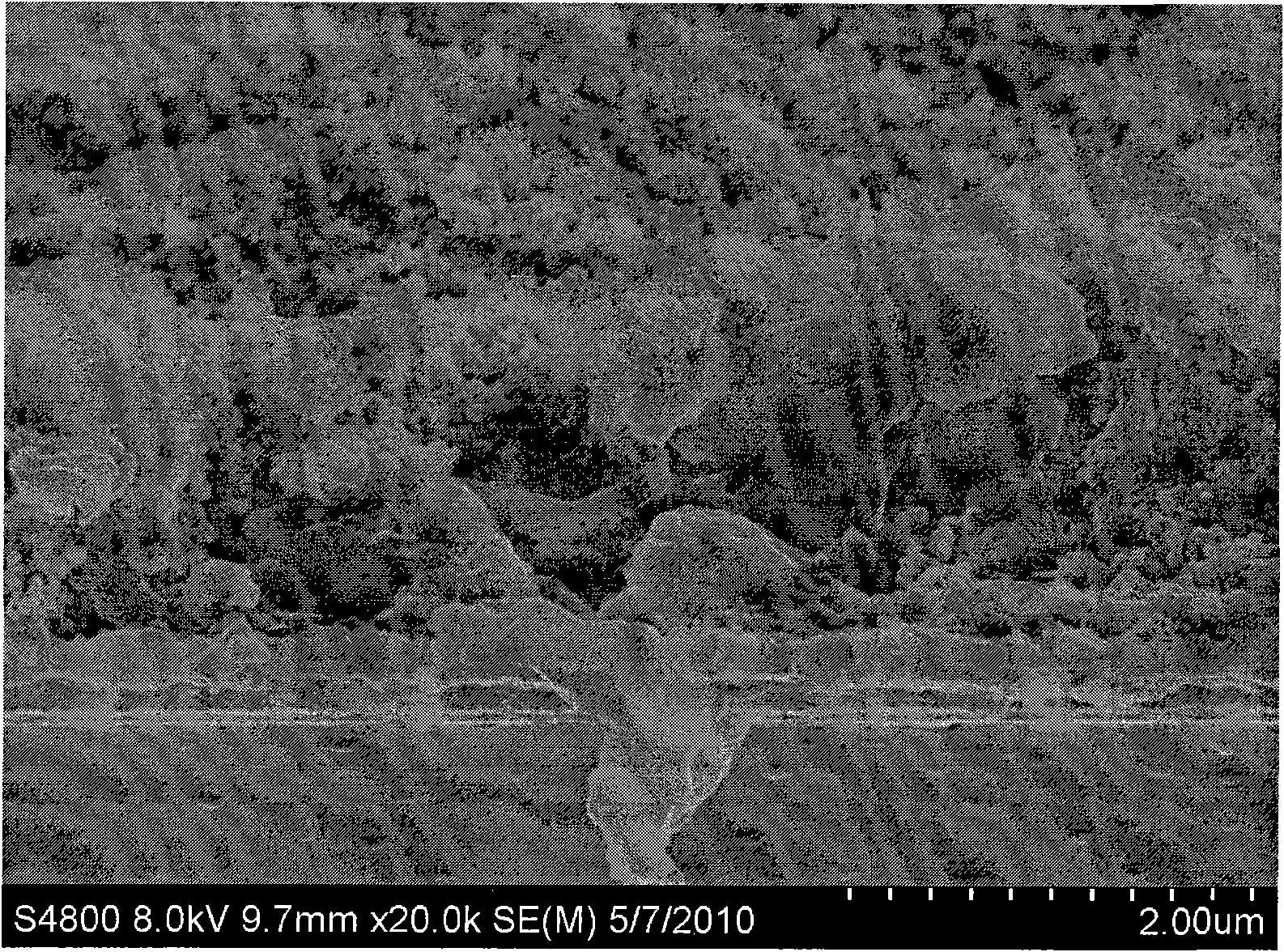 Graphene composite dye-sensitized solar cell light anode and preparation method thereof