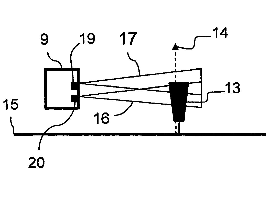 Obstacle detection system notably for an anticollision system