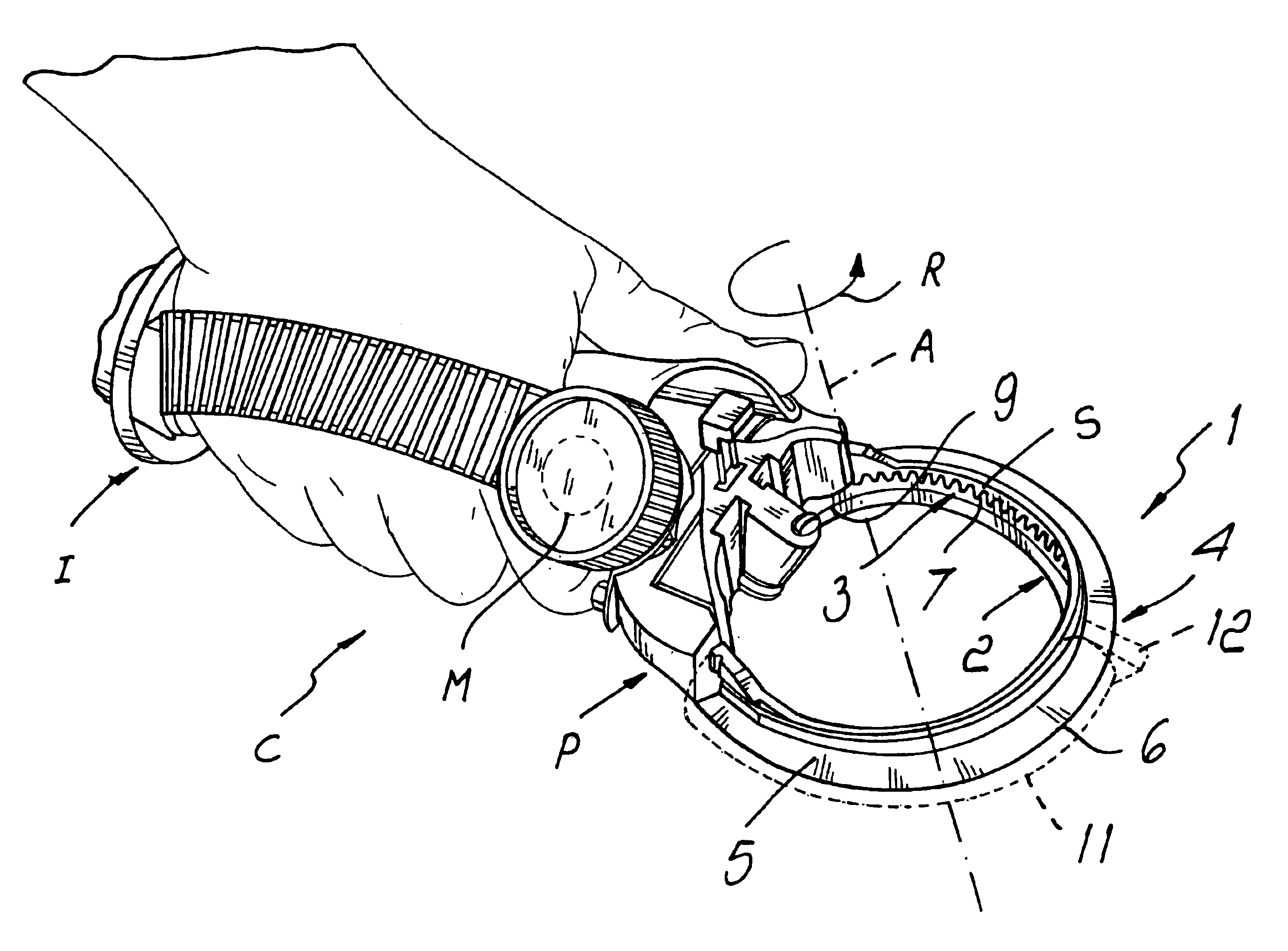 Tool device for rotary knives