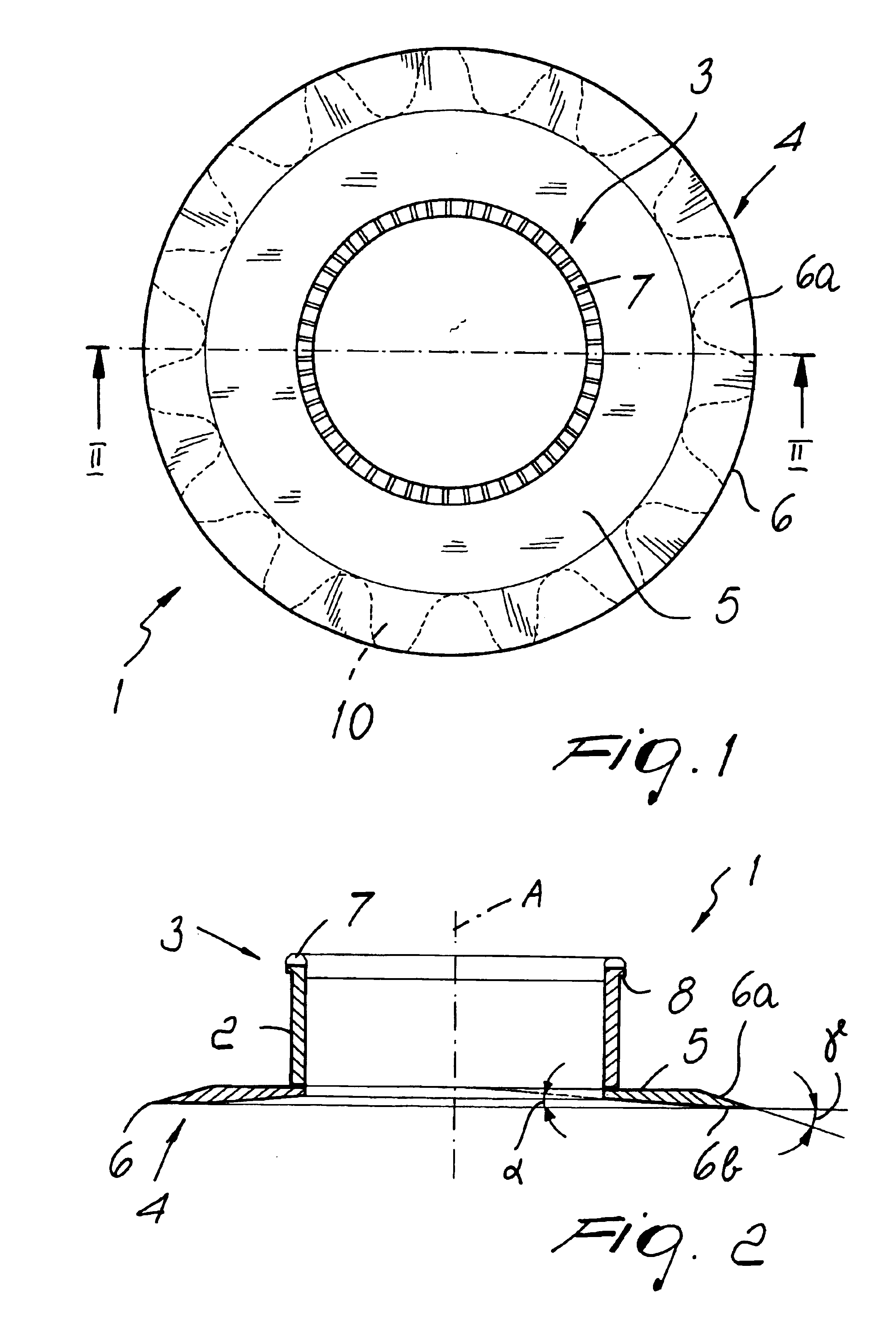 Tool device for rotary knives